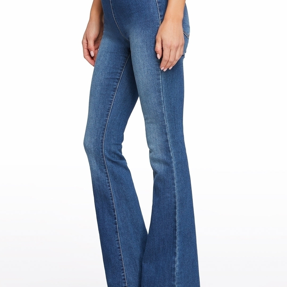 Jessica Simpson Blue Flare Wide Leg Jeans - Picture 3 of 11